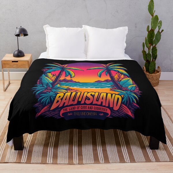 Item preview, Bali Island Synthwave designed and sold by IcalsaidArt.