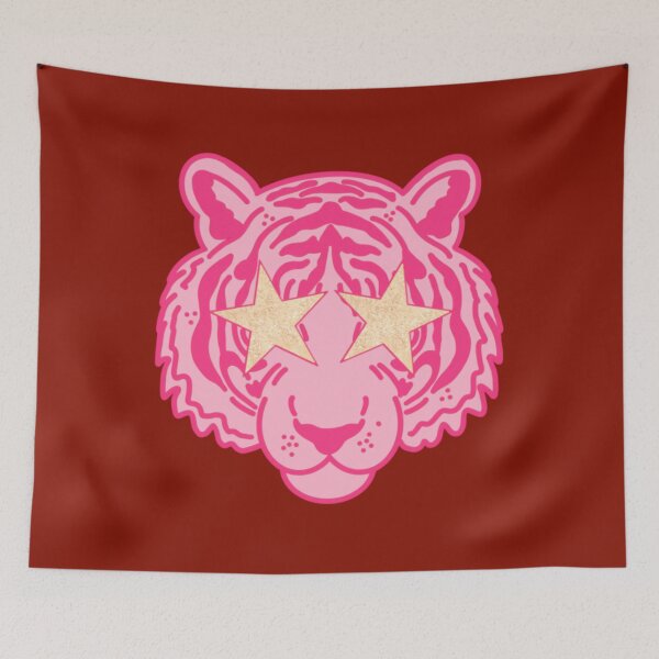 Item preview, Pink Star Eye Tiger Face 	 	 designed and sold by vhrodhuym76.