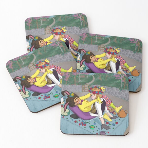 Item preview, Hatter and Hare - Tea & Flowers designed and sold by KristaEstepArt.