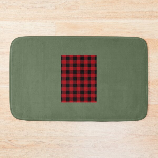 Item preview, Rustic Buffalo Plaid Red  Black Checkered Square Graphic  	 designed and sold by zuoxntfp52.