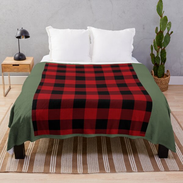 Item preview, Rustic Buffalo Plaid Red Black Checkered Square Graphic designed and sold by zuoxntfp52.