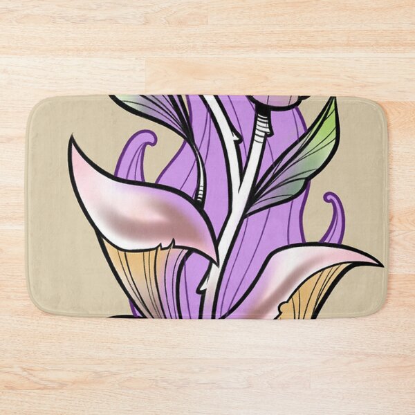 Item preview, Atomic blue mushrooms designed and sold by maryalmen.