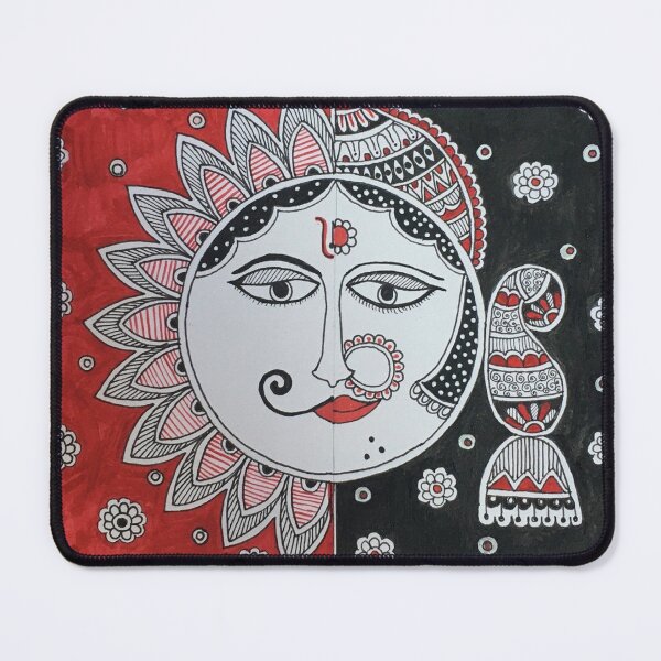 Item preview, Sun and Moon Madhubani by MYArCC designed and sold by MYArCC Initiative.