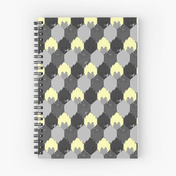 Item preview, Yellow and greyscale tile pattern designed and sold by ANEIX.