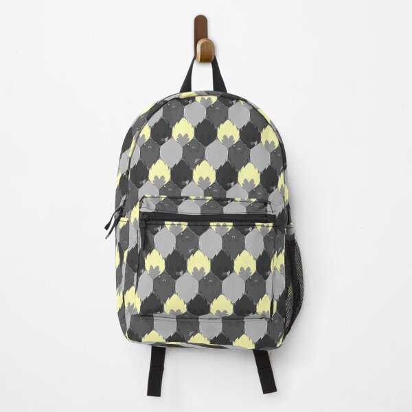 Item preview, Yellow and greyscale tile pattern designed and sold by ANEIX.