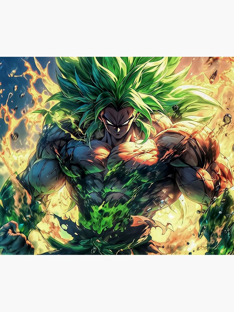 Mousepad Dragon Ball Broly Anime Saiyajin com apoio