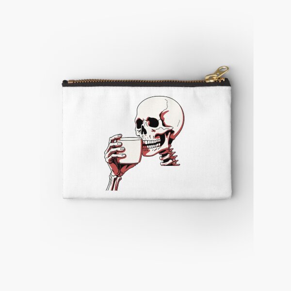 Item preview, Bony Brew - Skeleton Sipping Coffee Illustration designed and sold by Organic Creeps.