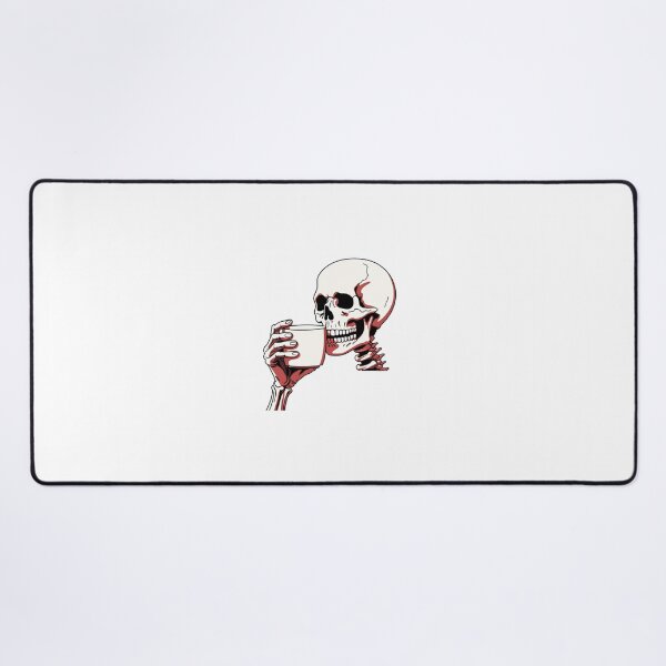 Item preview, Bony Brew - Skeleton Sipping Coffee Illustration designed and sold by Organic Creeps.