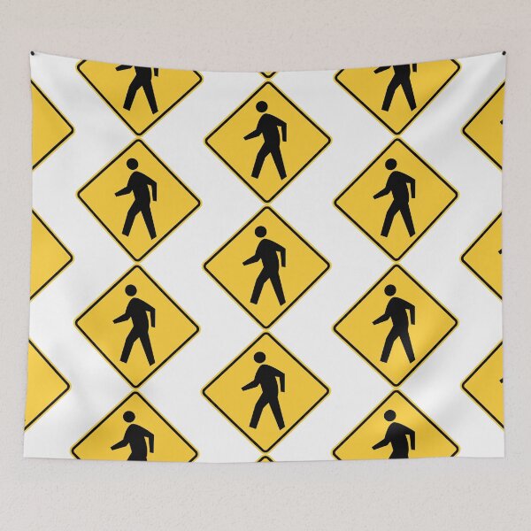 Item preview, Pedestrian Sign (W11-2) designed and sold by rues4gens.