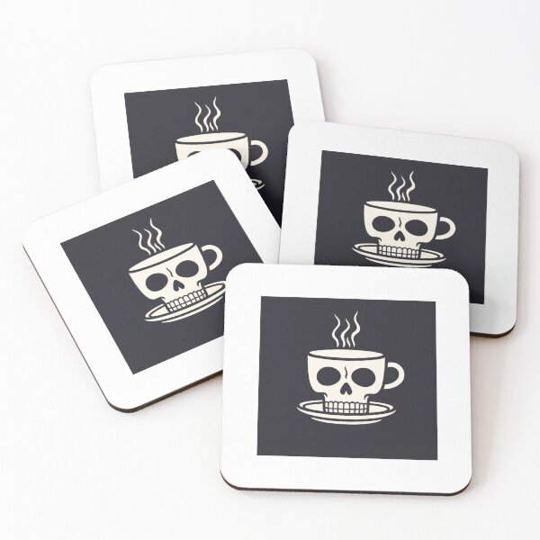 Item preview, Noir Nectar - Skull Coffee Mug in Retro Noir Style designed and sold by Organic Creeps.
