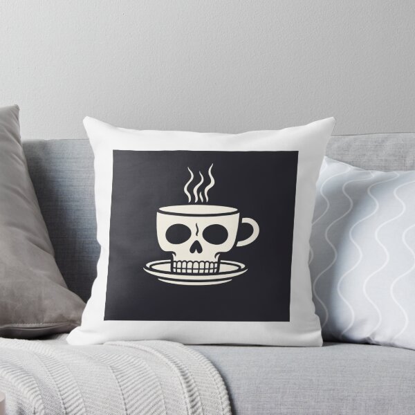 Item preview, Noir Nectar - Skull Coffee Mug in Retro Noir Style designed and sold by Organic Creeps.