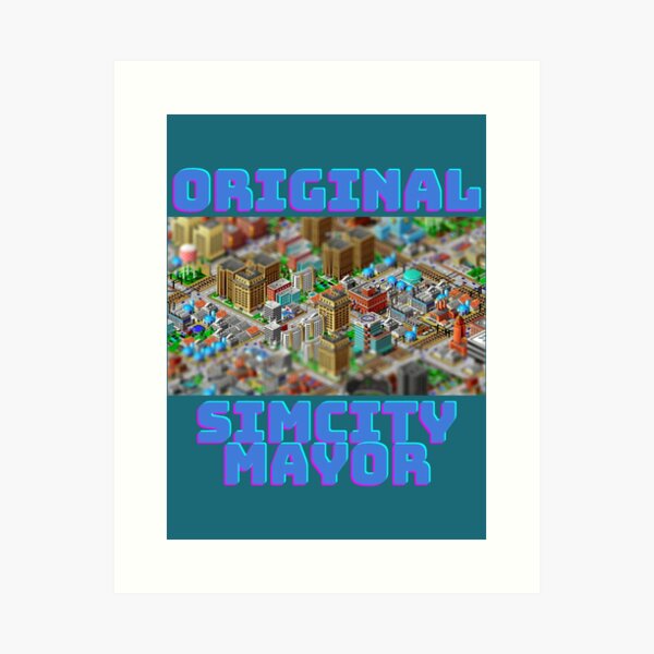 Item preview, Original Simcity Mayor - Maxis City Builder Simulation Sim City Retro PC Gamer DesignT-Shir designed and sold by JordynGregory.