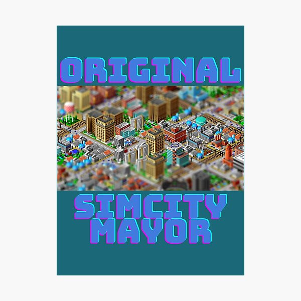 Item preview, Original Simcity Mayor - Maxis City Builder Simulation Sim City Retro PC Gamer DesignT-Shir designed and sold by JordynGregory.