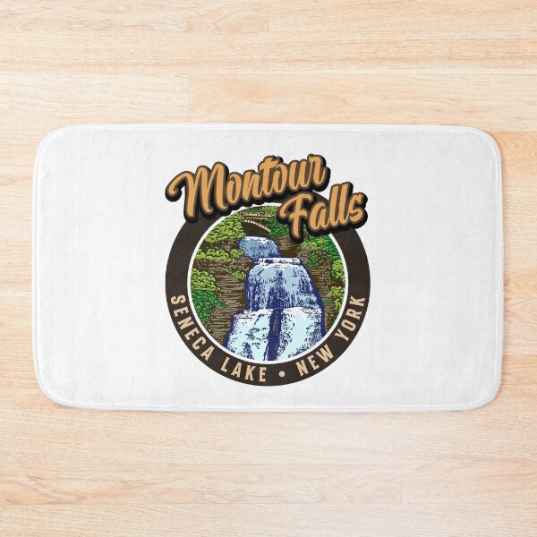 Item preview, Montour Falls Seneca Lake New York with She-Qua-Ga Waterfall designed and sold by SunNoonPark.