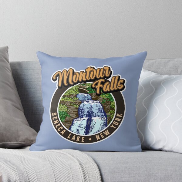 Item preview, Montour Falls Seneca Lake New York with She-Qua-Ga Waterfall designed and sold by SunNoonPark.