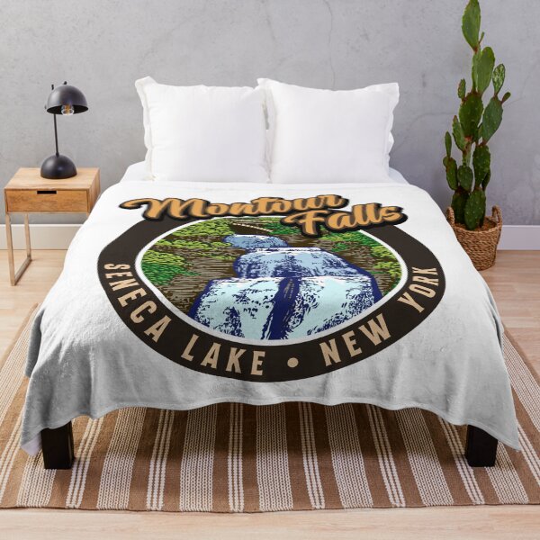 Item preview, Montour Falls Seneca Lake New York with She-Qua-Ga Waterfall designed and sold by SunNoonPark.