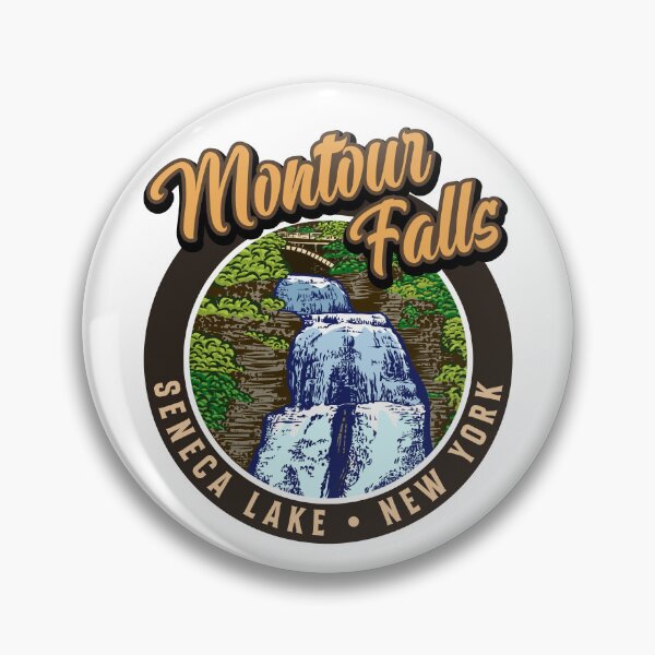 Item preview, Montour Falls Seneca Lake New York with She-Qua-Ga Waterfall designed and sold by SunNoonPark.