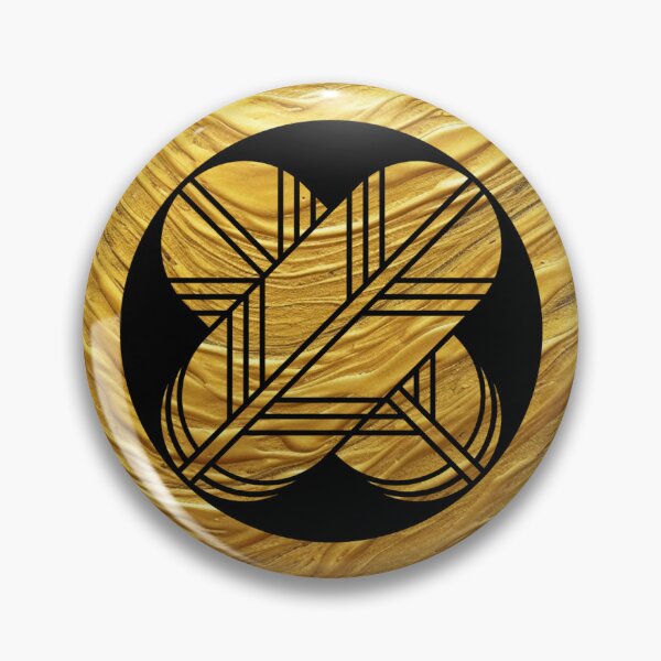 Item preview, Samurai crest: Hawk Feathers in a circle (Gold) designed and sold by Onigokko.