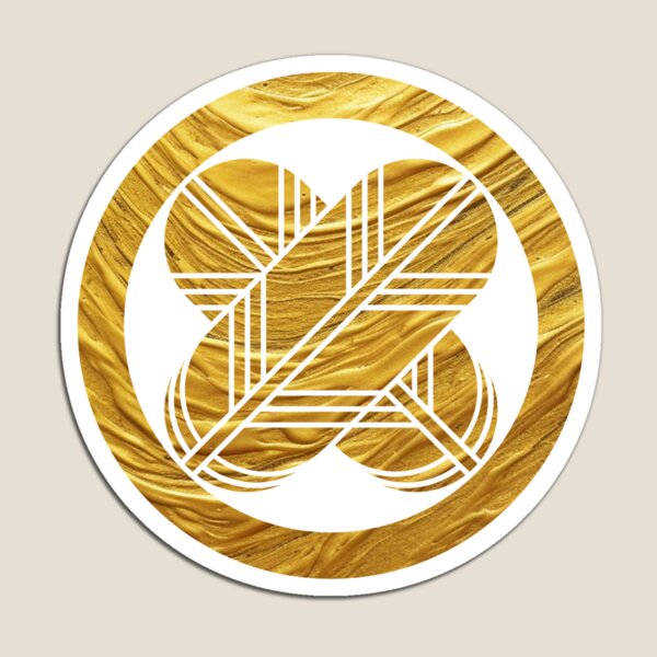 Item preview, Samurai crest: Hawk Feathers in a circle (Gold) designed and sold by Onigokko.