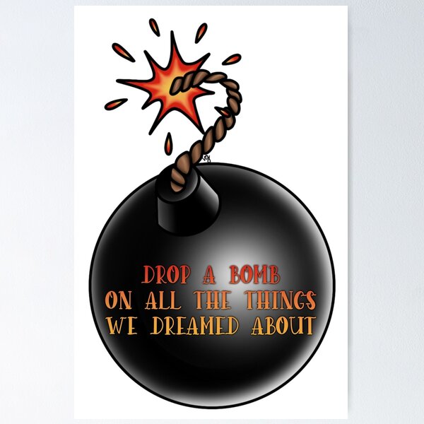 Item preview, drop a bomb designed and sold by spottedhound.