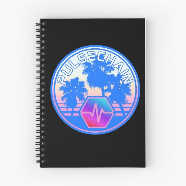 Item preview, Pulsechain Vintage Palms Sunset - Crypto Logo designed and sold by GetCryptoSwag.