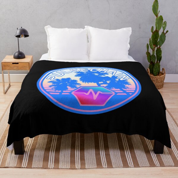 Item preview, Pulsechain Vintage Palms Sunset - Crypto Logo designed and sold by GetCryptoSwag.