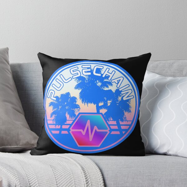 Item preview, Pulsechain Vintage Palms Sunset - Crypto Logo designed and sold by GetCryptoSwag.
