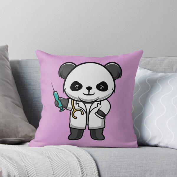 Item preview, Cute Panda Doctor Cartoon Illustration designed and sold by cubbone.