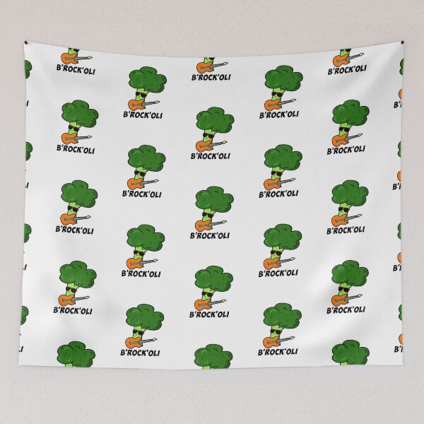 Item preview, B-Rock-Oli Funny Rocker Broccoli Puns  designed and sold by punnybone.
