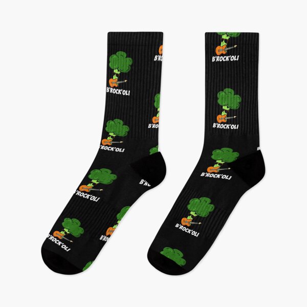 Item preview, B-Rock-Oli Funny Rocker Broccoli Puns (Dark BG) designed and sold by punnybone.