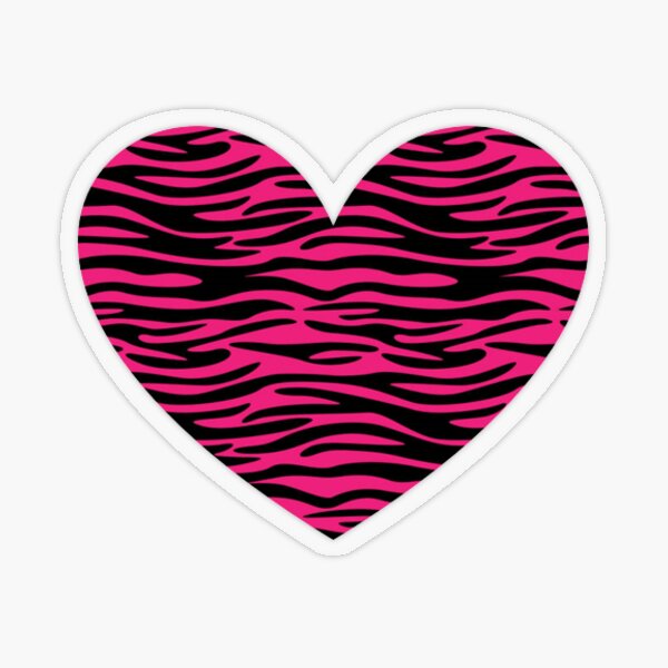 Vector seamless pattern of heart pink zebra print 14905428 Vector