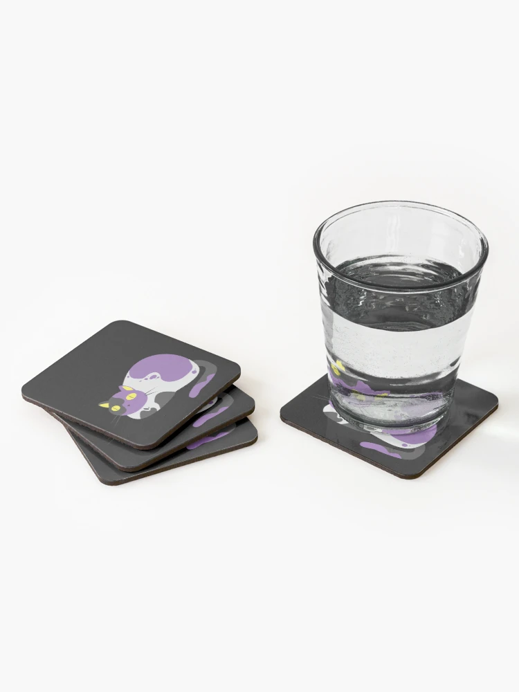 Thumbnail 2 of 5, Coasters (Set of 4), non-binary loaf designed and sold by plotDriving-NPC.