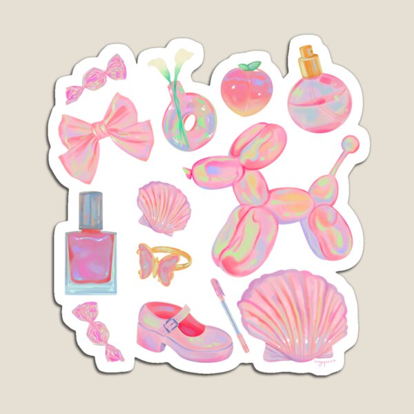 Item preview, Only girly things collage (pink ver) designed and sold by xingqueen.