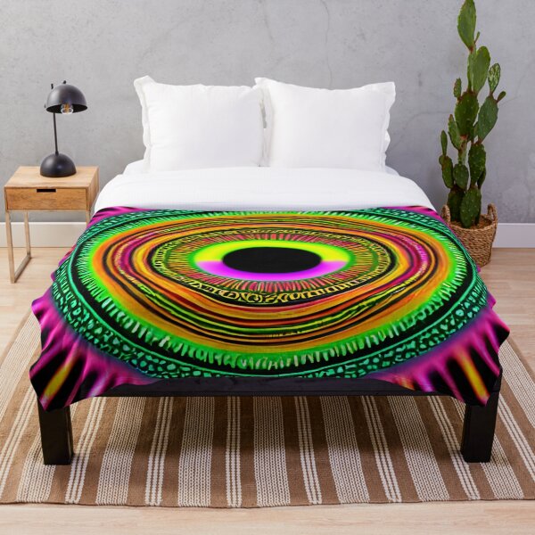 Item preview, Neon Eye - Psychedelic Pattern designed and sold by NomadicCreative.