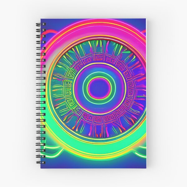Aperçu de l'œuvre Neon Gate - Motif psychédélique créée et vendue par NomadicCreative.