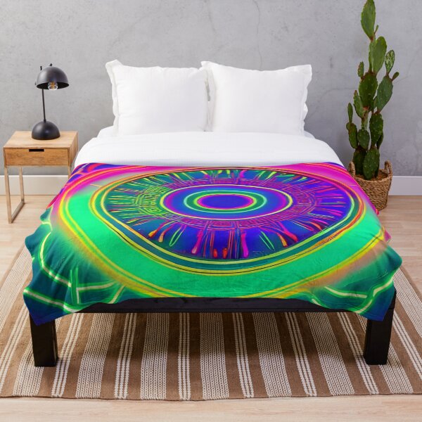 Item preview, Neon Gate - Psychedelic Pattern designed and sold by NomadicCreative.