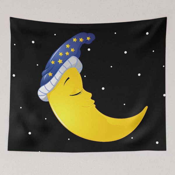 Item preview, Cute Sleeping Moon designed and sold by Jeremy Crotty.
