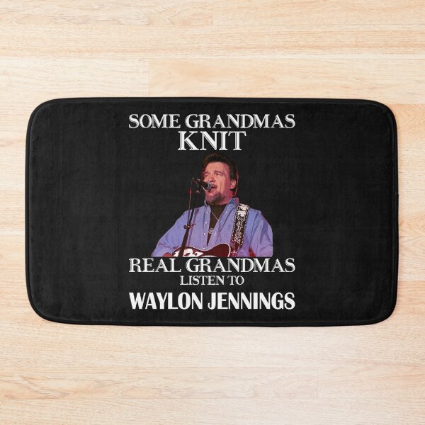 Item preview, Some Grandmas Knit Real Grandmas Listen to Waylon   designed and sold by ElenGlover.