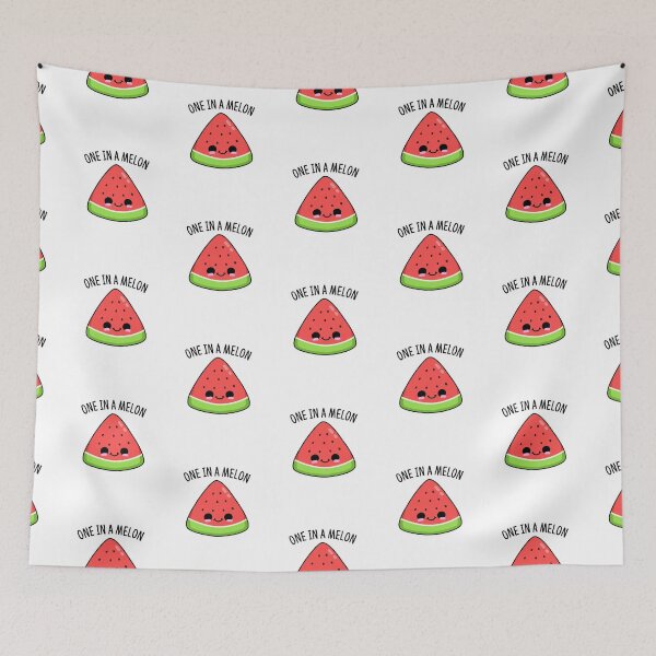 Item preview, One In A Melon Funny Watermelon Puns  designed and sold by punnybone.