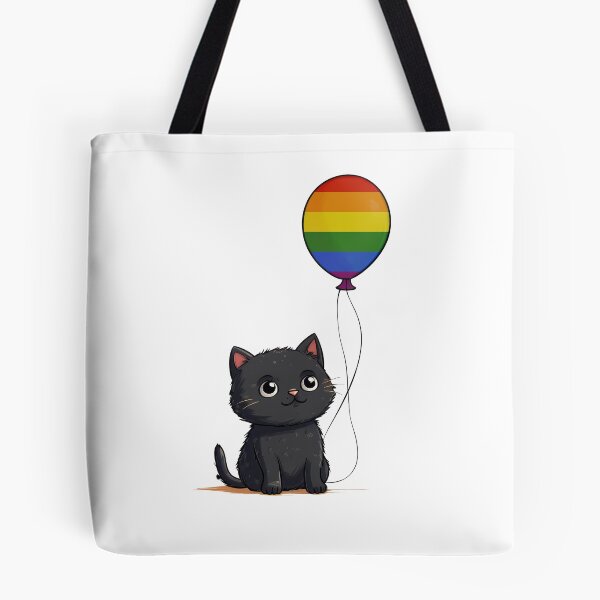 Item preview, LGBT Gay Pride Flag Happy Cat designed and sold by LynnePham.
