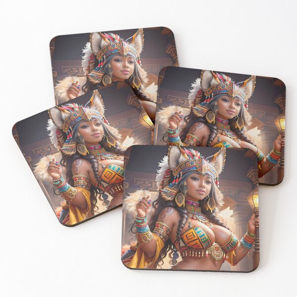 Item preview, Sexy black girl in a palace with tribal adornments designed and sold by zotilus.