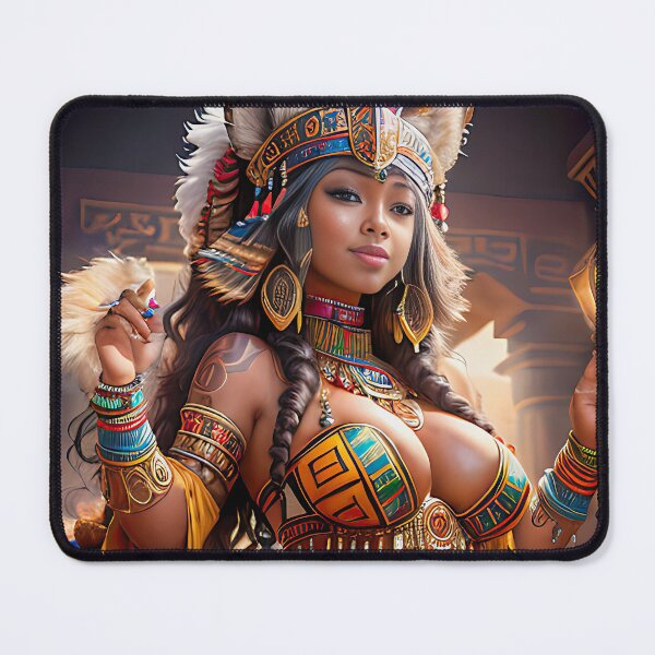 Item preview, Sexy black girl in a palace with tribal adornments designed and sold by zotilus.