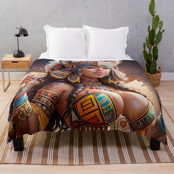 Item preview, Sexy black girl in a palace with tribal adornments designed and sold by zotilus.