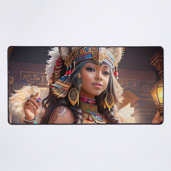 Item preview, Sexy black girl in a palace with tribal adornments designed and sold by zotilus.