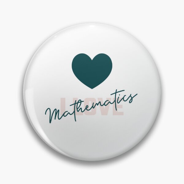 Item preview, I Love Mathematics Big Heart designed and sold by jenmountainen.