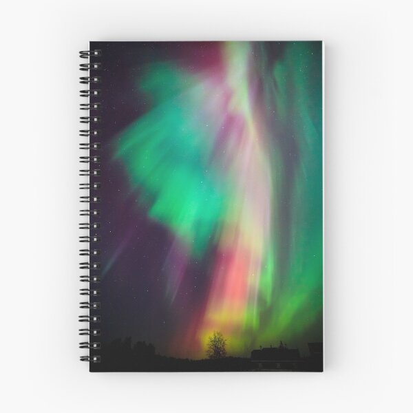 Item preview, Beautiful multicolored northern lights in Finland designed and sold by Juhku.