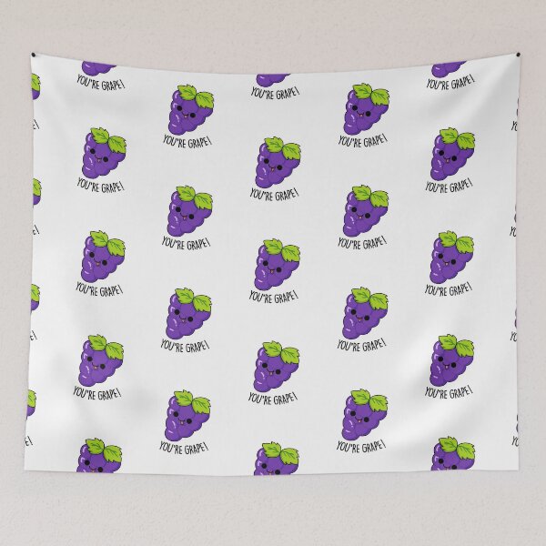 Item preview, You're Grape Funny Fruit Puns  designed and sold by punnybone.