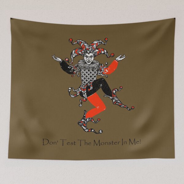 Item preview, Don' Test The Monster In Me!  Famous Joker Sayings  Funny Text 	 designed and sold by nzfxrefcqe22.