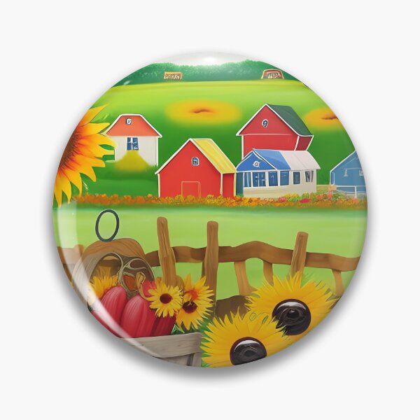 Item preview, Whimsical Farm Artwork designed and sold by khuuormocp.