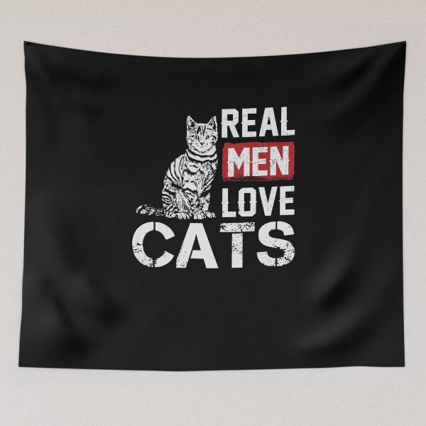 Item preview, Real Men Love Cats  designed and sold by BUBLTEES.
